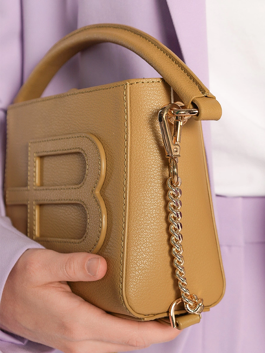 Сумка-мини горчичного цвета